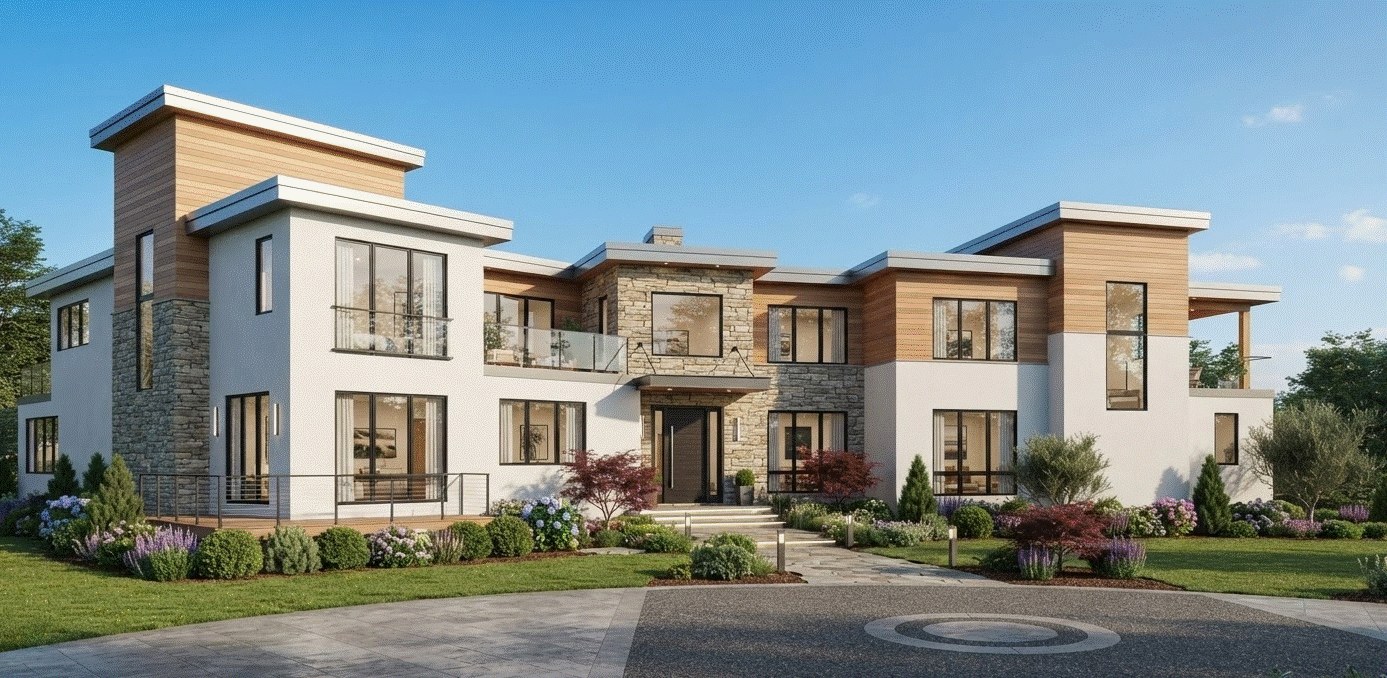 Rendering of the Old Georgetown Road Residence, Princeton, NJ