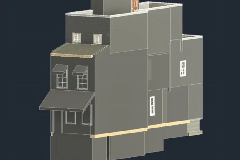 Rendering of the 7th Street Residence, Philadelphia, PA