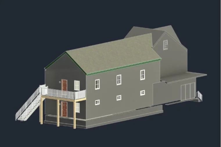 Rendering of the Broad Street Residence, Trenton, NJ